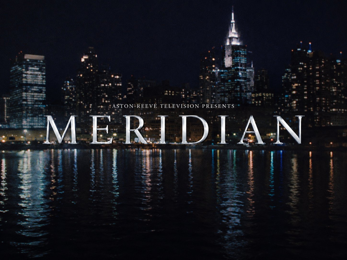Meridian main title over the East River skyline